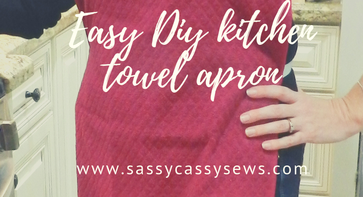 Easy DIY Kitchen Towel Apron