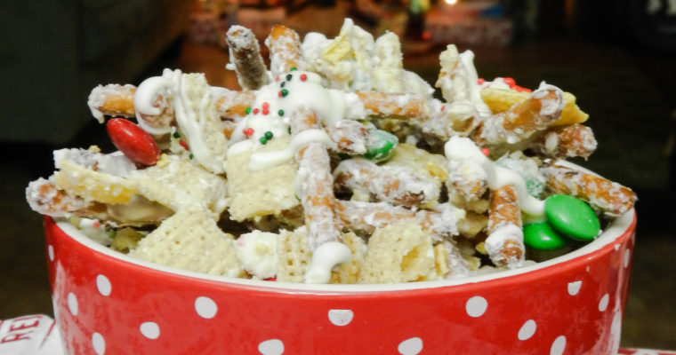 Christmas Peppermint Chex Mix