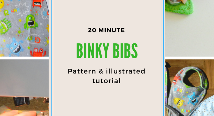 How to make a binky bib in 20 minutes