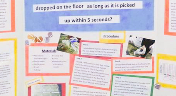 Award Winning Science Fair Project: The 5 Second Rule