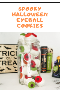 spooky eyeball truffle cookies