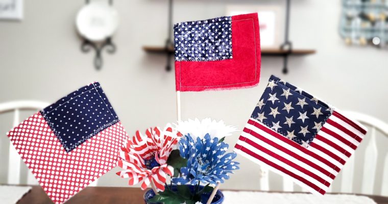 How Sew Patriotic Flags Using Fabric Scraps
