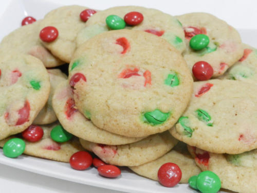 M&M Christmas Cookies